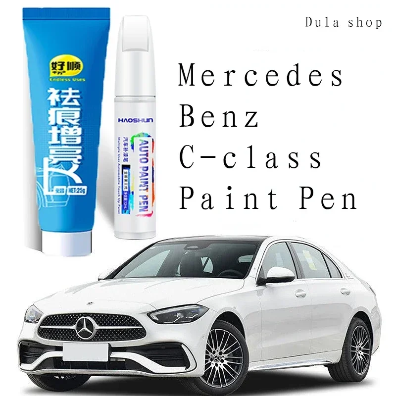 Paint Pen for Scratch Suitable Mercedes Benz C-class Touch-up Pen Original White and Black Mercedes-Benz C260l Auto Scratch Car