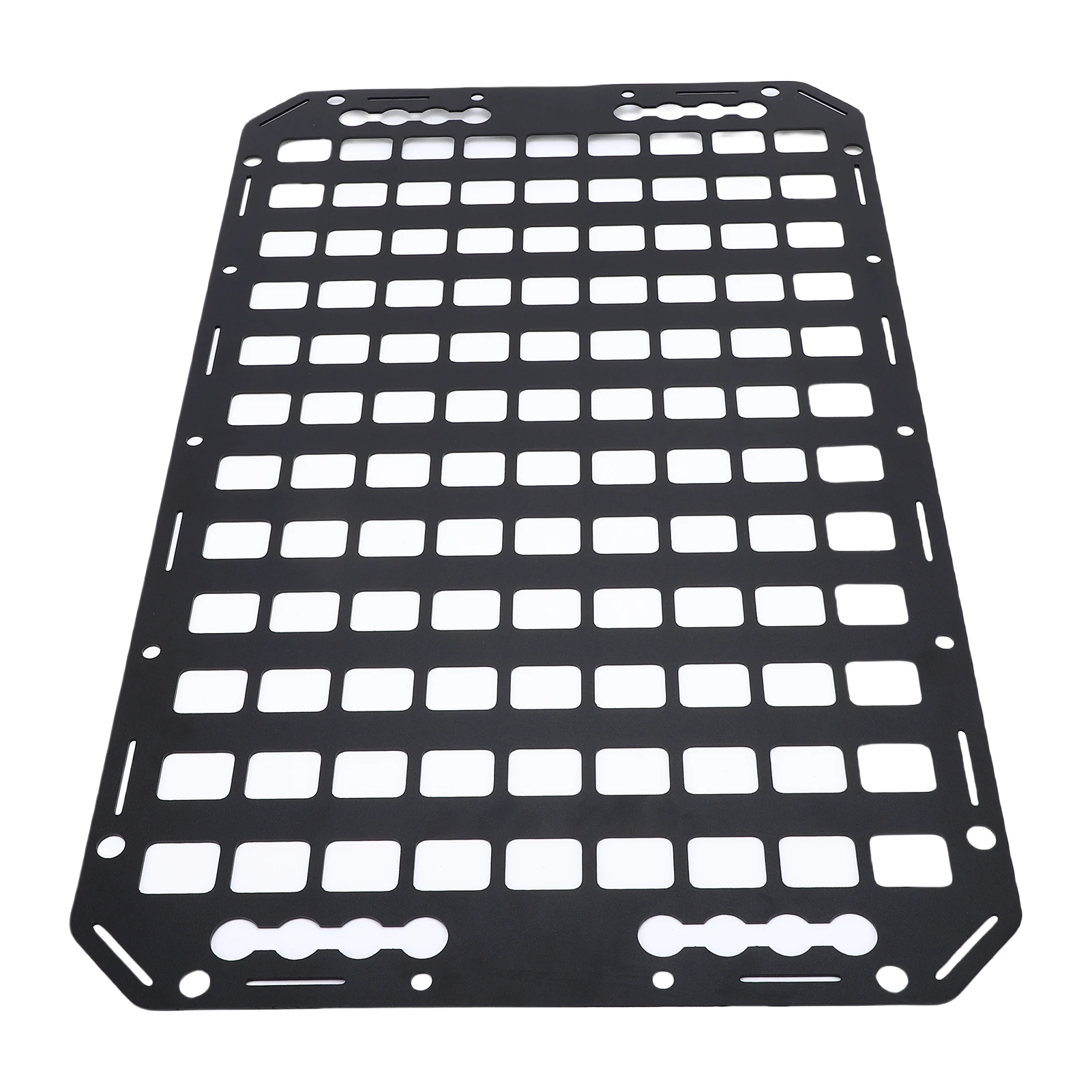 1Pc 3 Sizes Truck Bed Molle Panel Rack Alloy L Track Storage Organizer Cargo Storage Molle Panel for Cars SUVs Pickup Van RVs