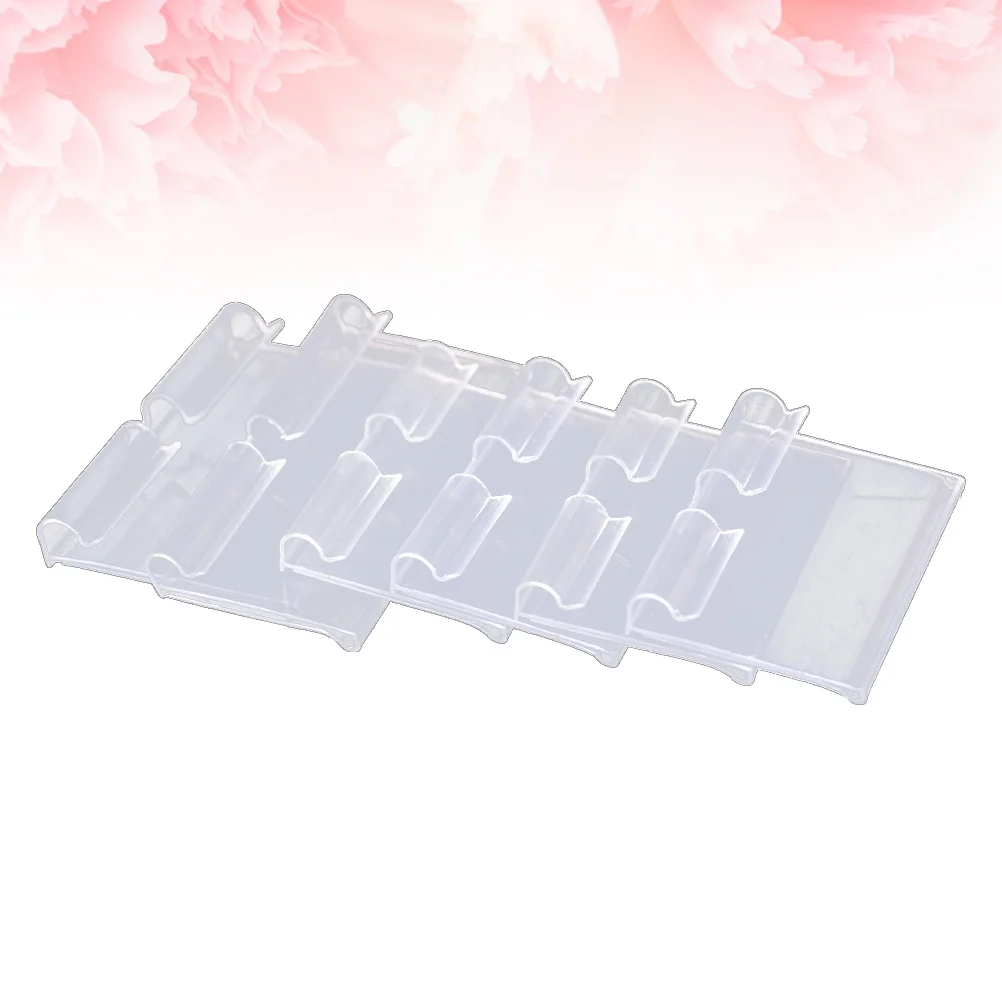 10 قطعة حامل ملصقات بلاستيكية رف شفاف شارة السعر كليب علامات واضحة لمتجر السوبر ماركت متجر بيع بالتجزئة استخدام ملصق المجلد