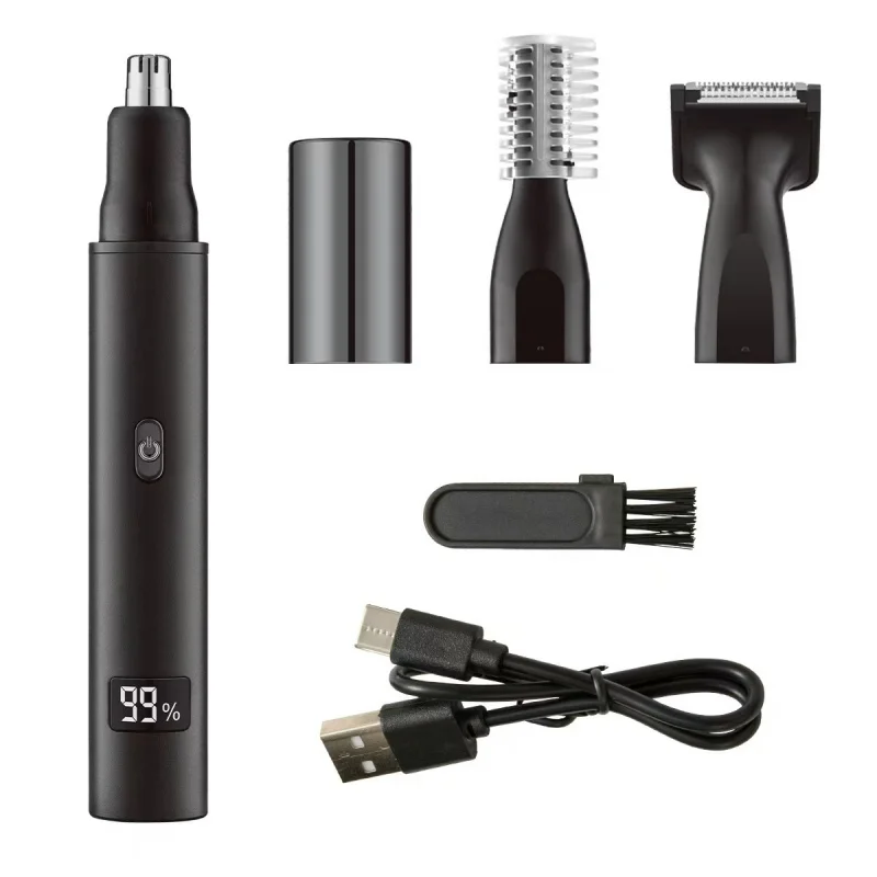 Rechargeable Painless Multifunctional Trimmer Nose Ear Eyebrow Beard Hair Shaver