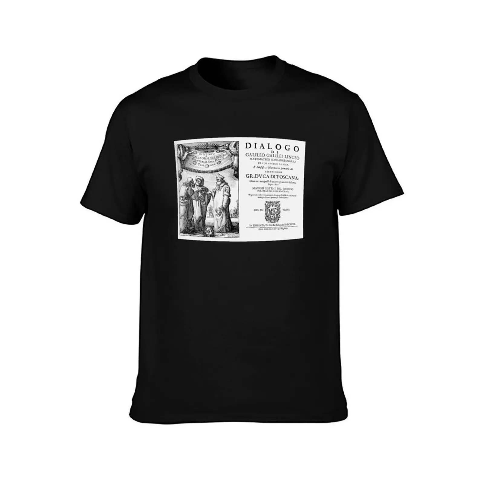 Galileo Galilei Dialogue Space Science Teacher Astronomy T-Shirt Plus Size All Match Tee Shirt T-Shirt