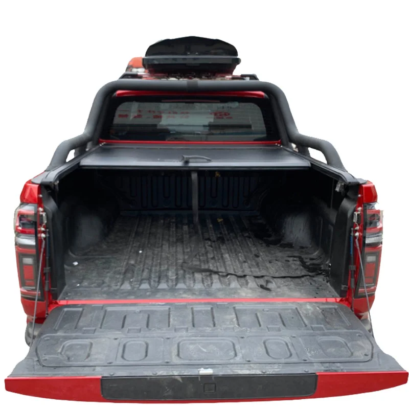 High Quality Waterproof Aluminum Alloy Manual Retractable Tonneau Cover Fit Great Wall POER Cannon Pickup Truck