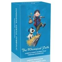 The Whimsical Path, Juego de cartas de tarot original, 78 cartas con guía, estilo ilustrado, juegos de cartas, juguetes de adivinación, 14+