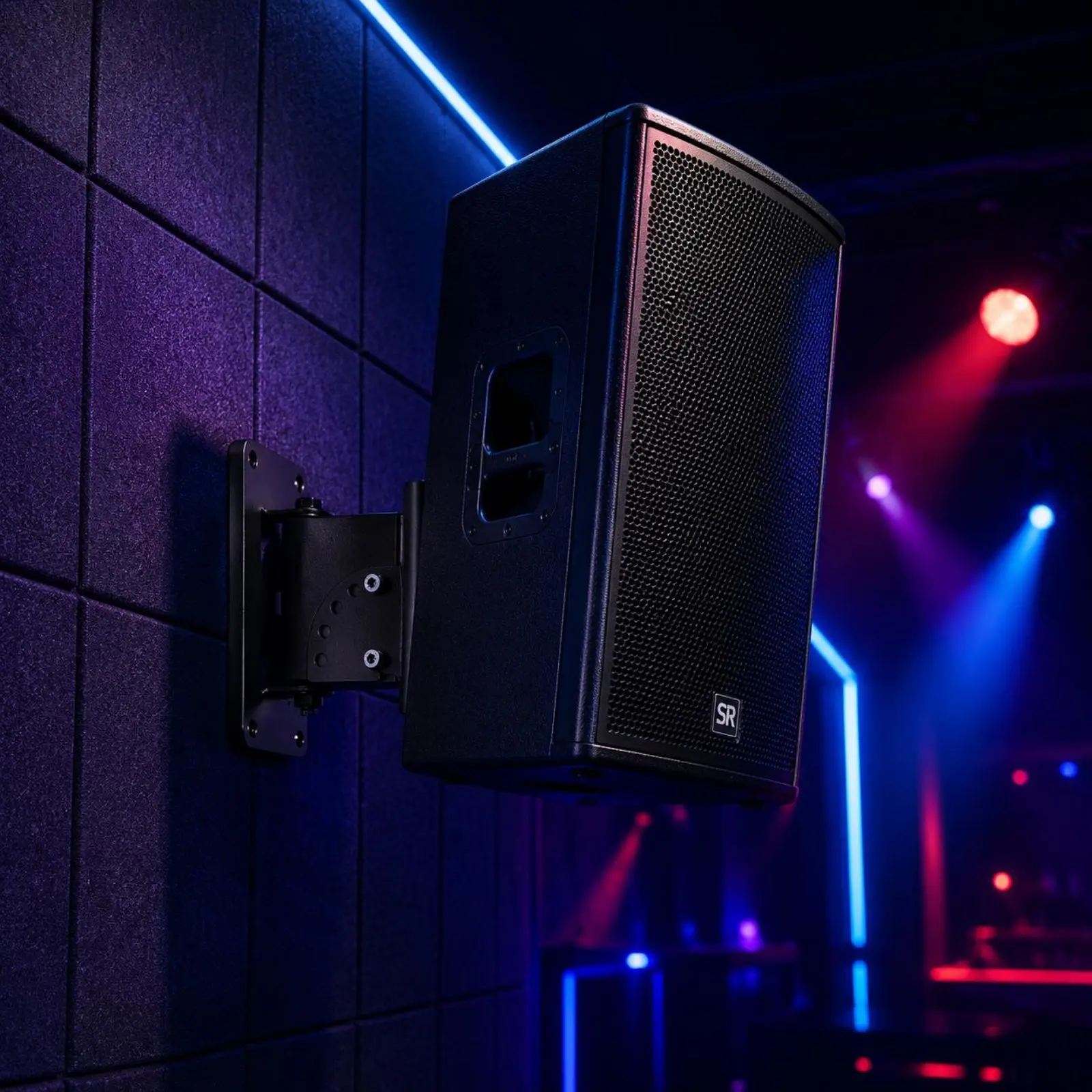 Adjustable Speaker Bracket Heavy Duty Speaker Wall Mount Audio Accessory 90 Degree Tilt for KTV