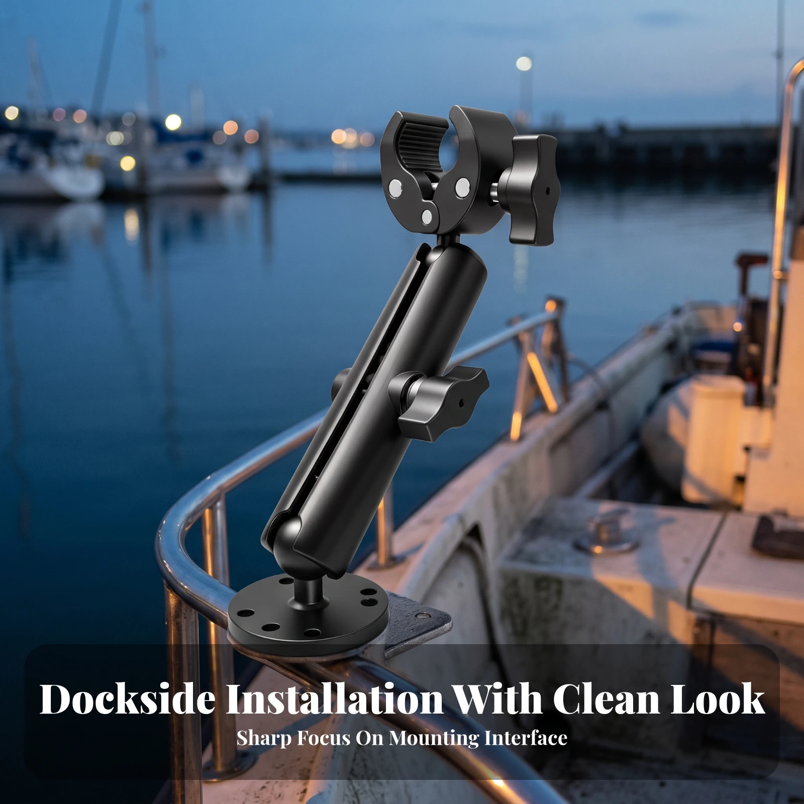Trolling Motor Mount Bracket Adjustable Trolling Motor Mounting Bracket Hardware Universal High-Strength for Anglers