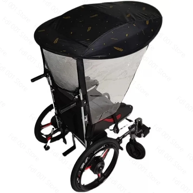 Electric wheelchair sunshade canopy, universal elderly scooter windshield, wheelchair modification accessories