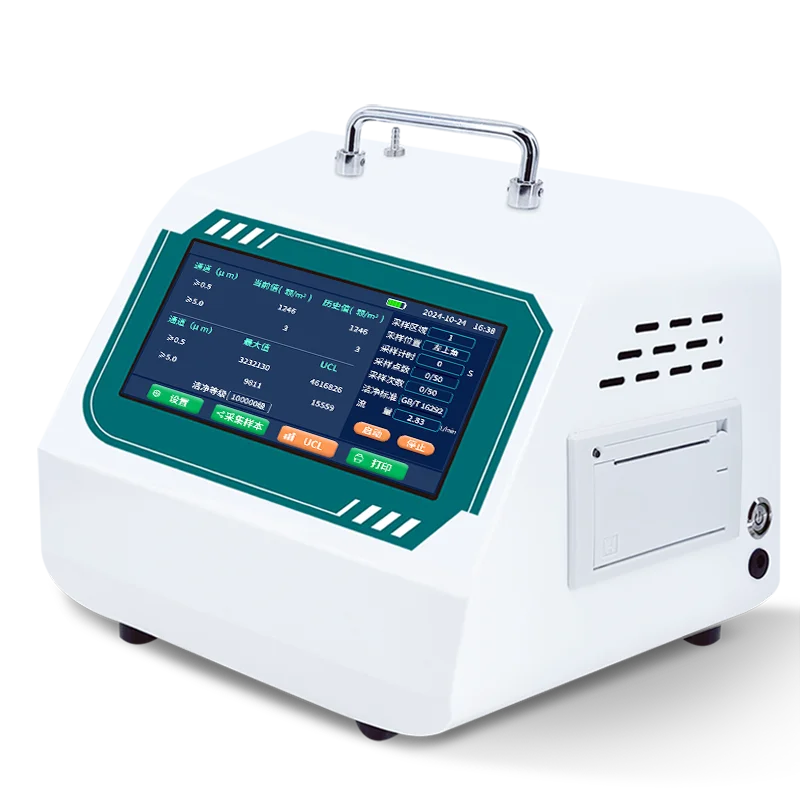 Online laser dust particle counter 28.3L workshop dust detector cleanroom cleanliness tester