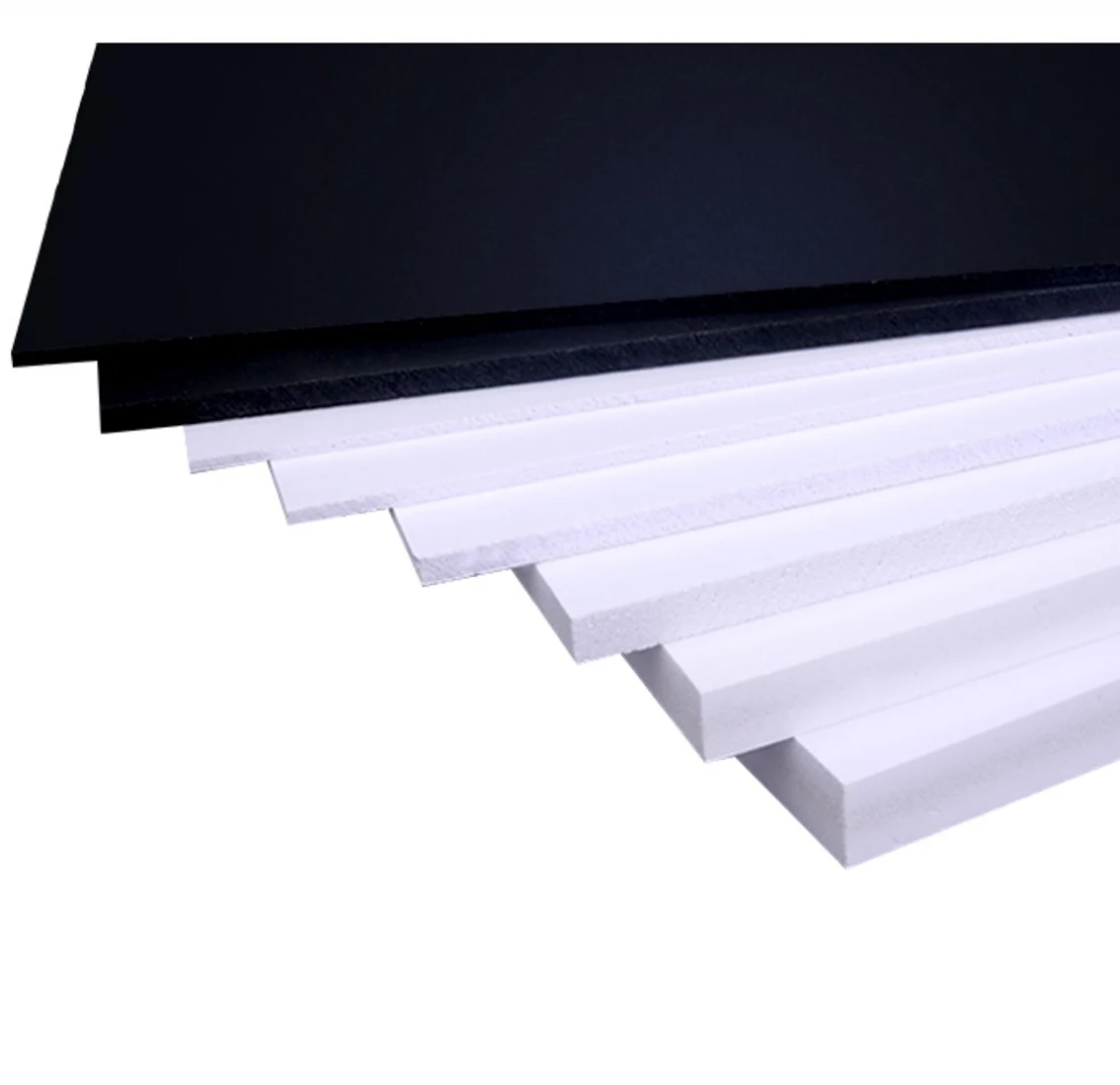 Thick 1/2/3/5/7mm Black/White PVC Hard Sheet Foam Board Handmade DIY Model Building Making Material Accessory