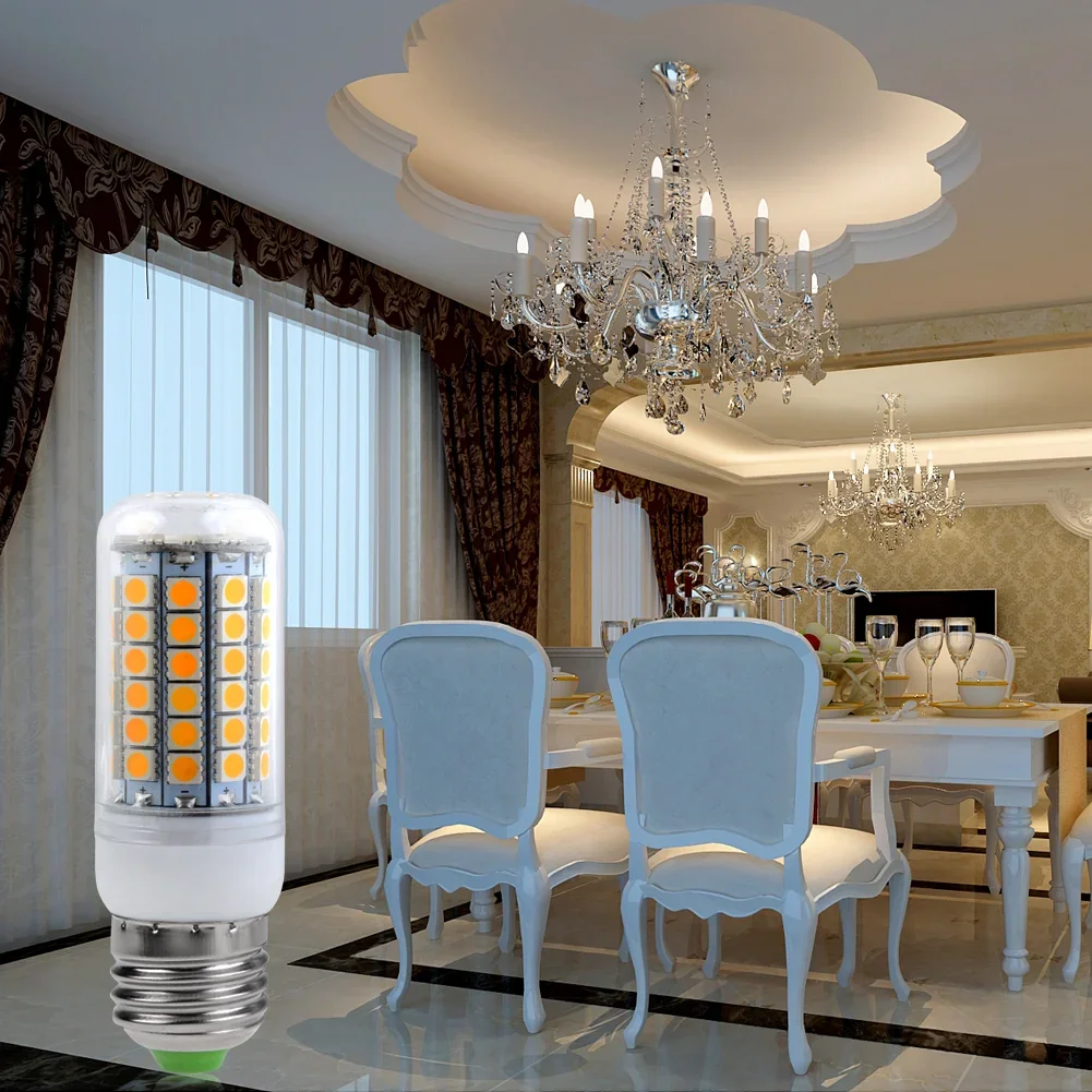 LED Corn Bulb 9W 11W 12W 13W 15W Super Bright Lamp Light E14 B22 G9 5050 SMD 220V White Chandelier LED Light Bombilla