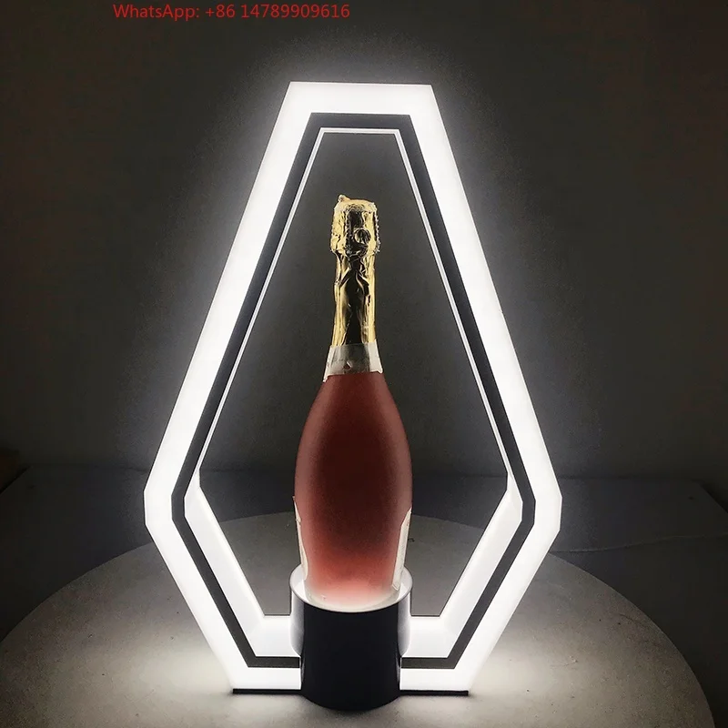 

High-End Bespoke LED Bottle Display RackNight Club Bar Acrylic VIP Service Display Custom LED Tequila Bottle Display Holder Glor