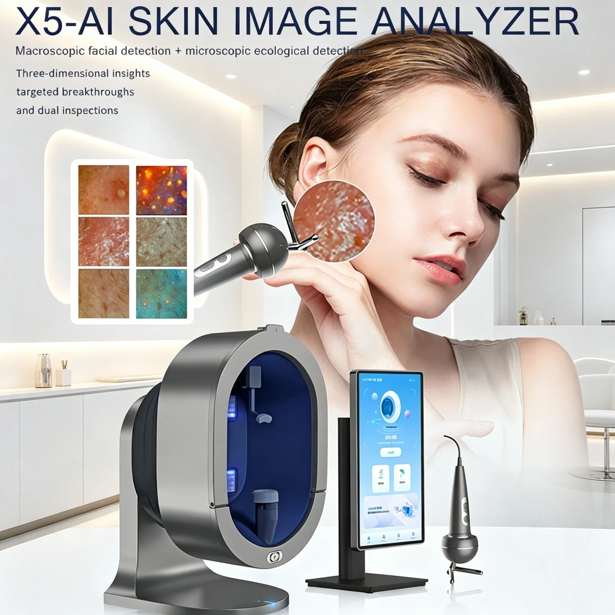 11 Spectrum X5 AI Skin Analyzer Dual Macro Micro Detection 15.6