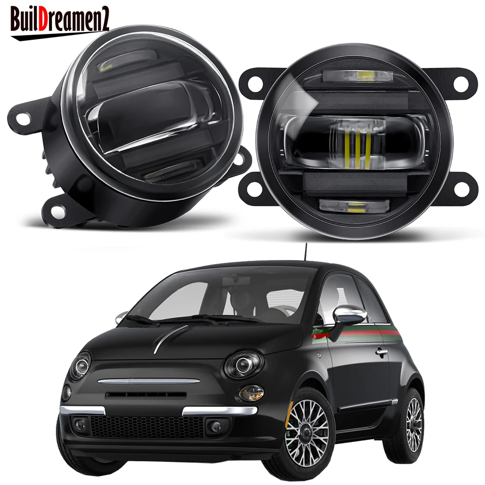 

Дневные ходовые огни 2 в 1 для Fiat 500 2012-2015 (не подходят для Abarth)