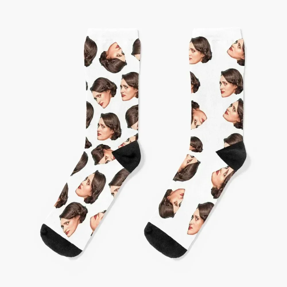 

Fleabag Face Socks summer golf Heating sock christmass gift Socks Men's Women's