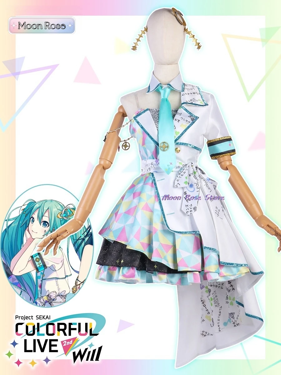 World Plan Color Stage Costume Hatsune Mikuu Baishixing Halloween Animation Exhibition cosplay