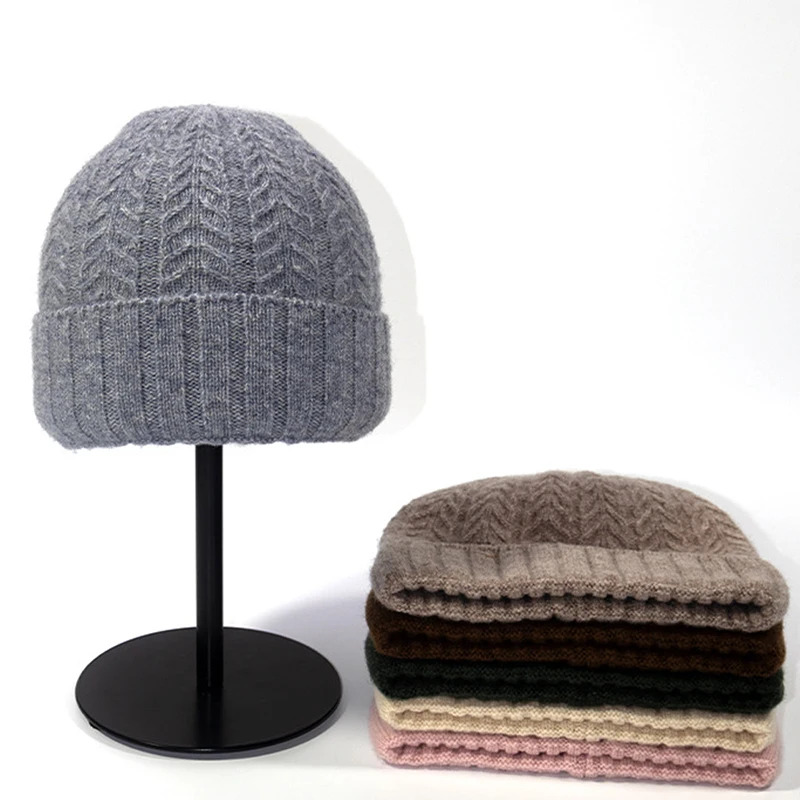 

Hat Women Men Winter Wool Knit Beanie Warm Accessory For Teenagers Autumn Cold Weather Skiing Sports Outdoor Holiday