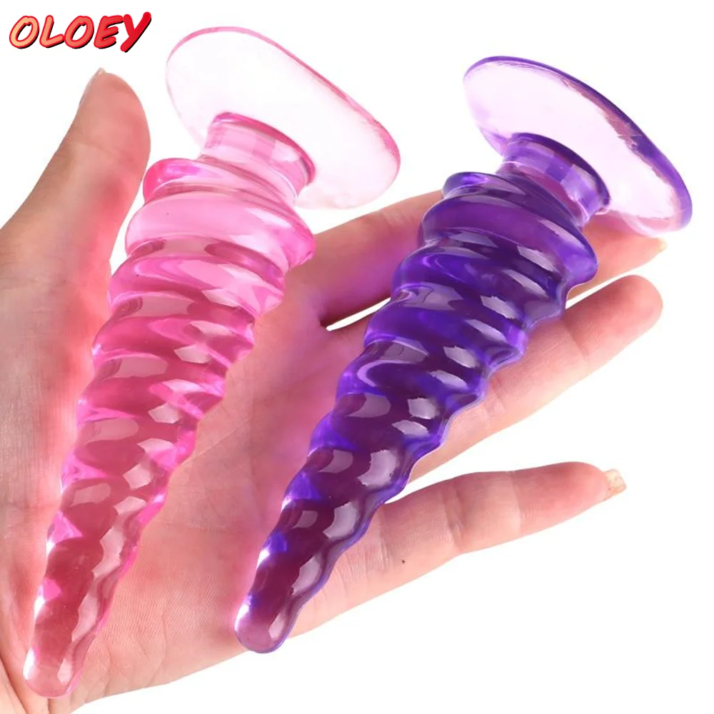 Rotating Anal Anal Serra Bead Female Toy Jelly Pagoda Butt G-Spot Prostate Massager for Men and Women Sharing Couple Sex Toys