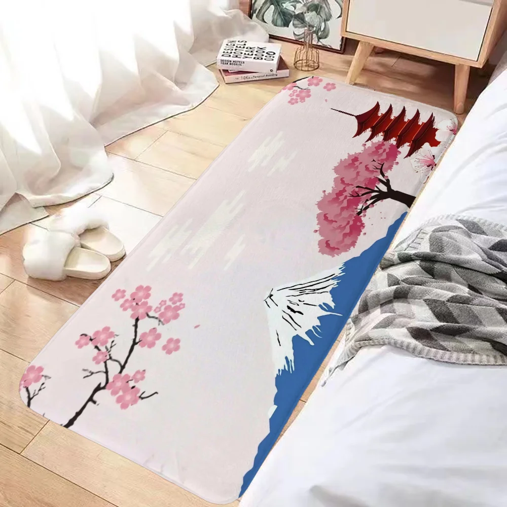 

Cherry Blossoms Kitchen Carpet Door Mat Prayer Rug Rugs Floor Mats House Entrance Mat Foot Bathroom Bath Non-slip Home Textile