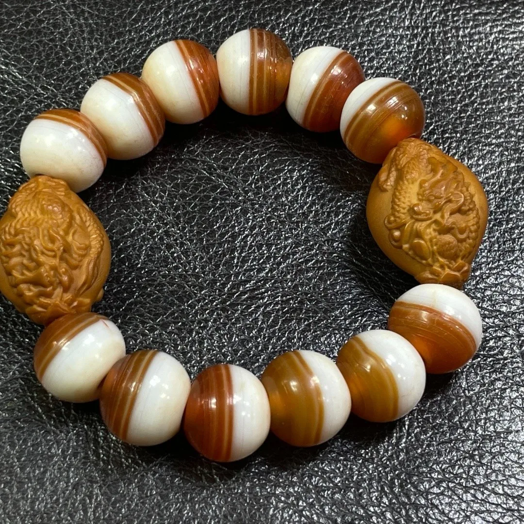 Tibetan Nepalese Himalayan Bead Ancient agate Old Dzi Talisman eye Bead Amulet