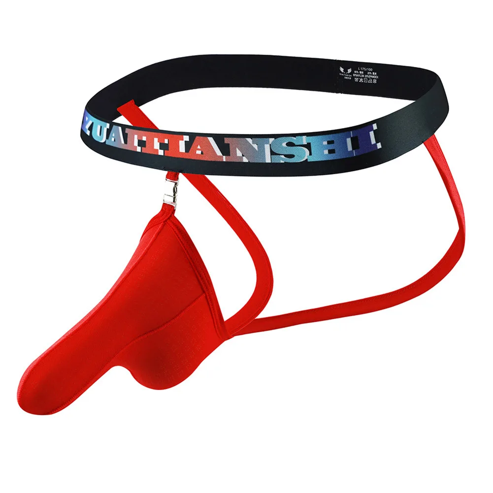 

Men\\'s Printed Lock Thin Breathable Pouch Underwear Thong Underpants G String Designed for Comfort and Breathability