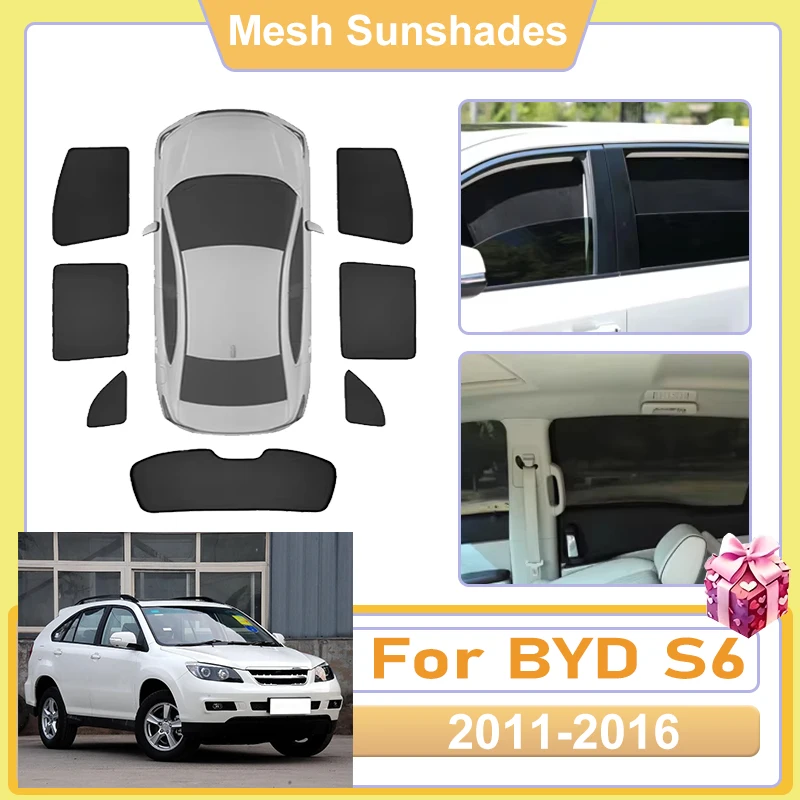 

For BYD S6 Accessories 2014 2011 2012 2013 2015 2016 Car Window Screen Sun Shade Cover light Shield Sun Heat Shield UV Protector