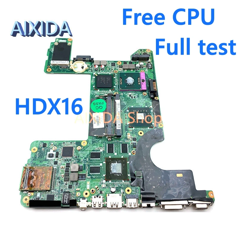 

Материнская плата AIXIDA 496460-001 DA0UT6MB8F0 для ноутбука HP HDX16 REV F, материнская плата PM45 DDR2, Бесплатный процессор, полностью протестирован