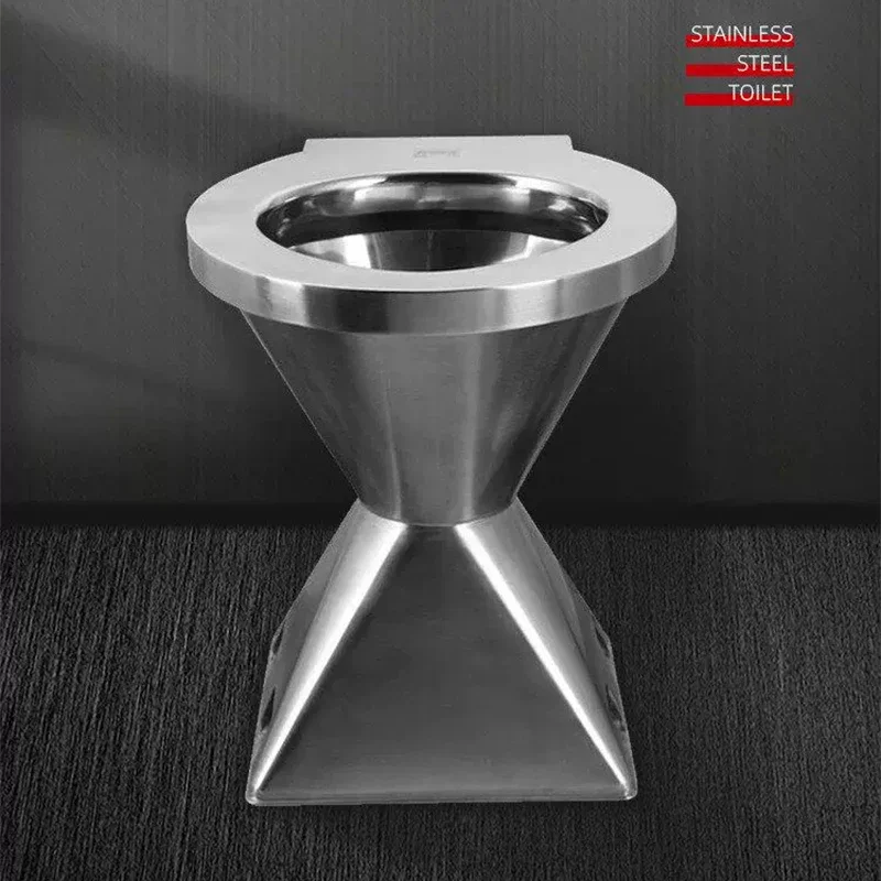 RV Toilet, 304/316 Stainless Steel, One-Piece Design, Can be Used Horizontally or Vertically, Suitable for Boats, Campervans, an