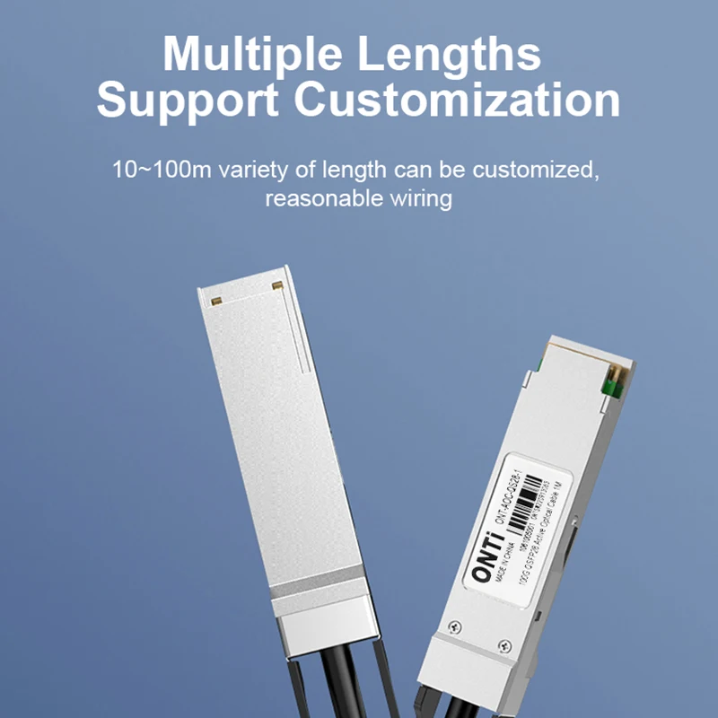 Imagem -05 - Cabo de Fibra Óptica Onti-active 100g Qsfp28 Aoc Om4 1100m para Ciscohuaweimikrotikhpinteldell Etc. Mudar