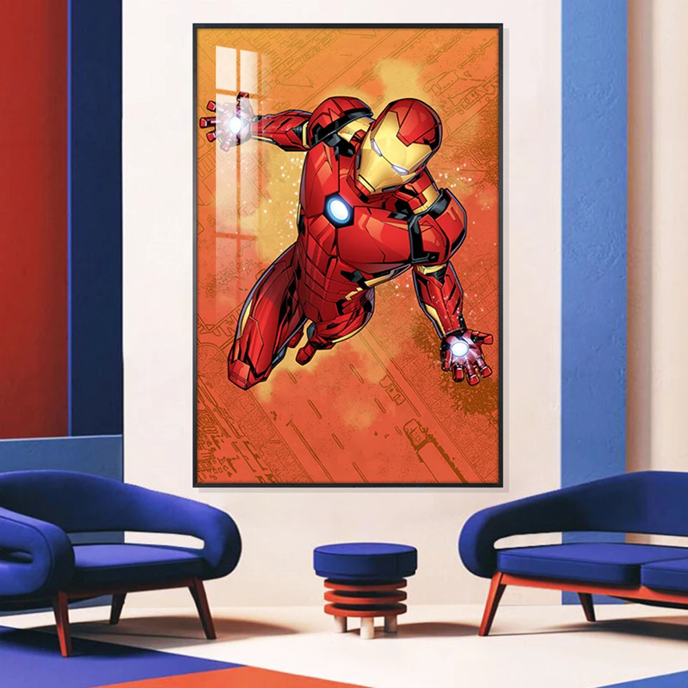 Marvel Legends Poster Spiderman Iron Man Captain America Avengers Canvas Painting Wall Art Gift Home Decoration Room Decor Cuadr view 5