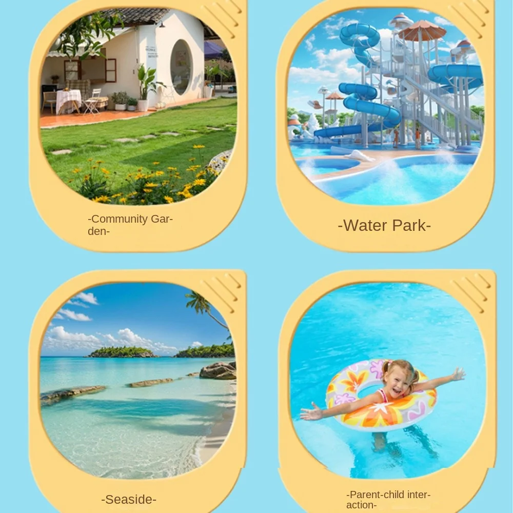 

Разбрызгивающий спрей, детская труба, ручная пластиковая труба, распылитель воды, игрушки, милые, легко заполняемые, рог, водные игры