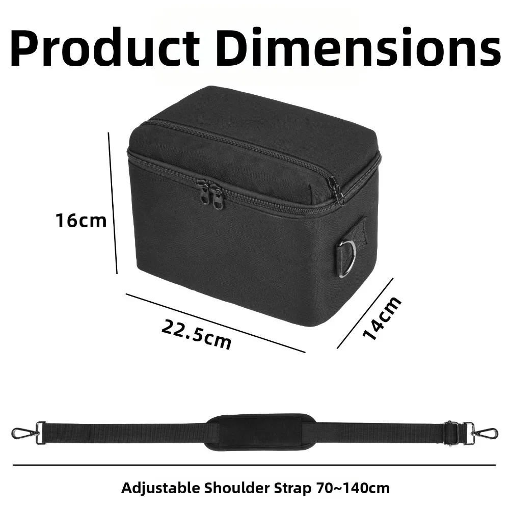 Magnetic Wireless Charger Storage Bag Portable Storage Bag For Anker MagGo Charger Long-lasting Double Pocket Design
