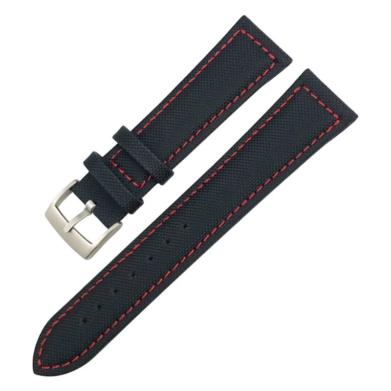 20mm 19mm Nylon Leather Watch Strap 21mm 22mm Canvas Watchband for Tissot Certina Hamilton Omega Planet Ocean Longines Tudor Men