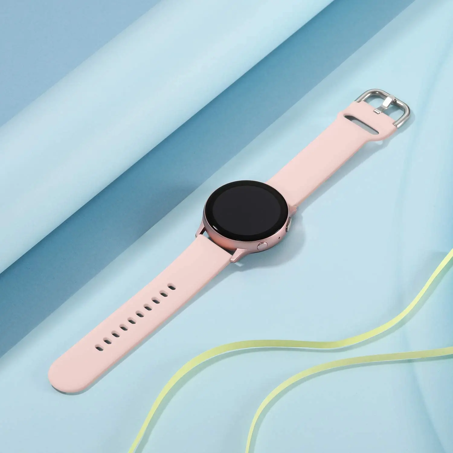 Cinturino in silicone 22mm 20mm per Samsung Galaxy Watch 7/6/5/4/3 Gear S3 Amazfit GTR4/GTS4 Comodo cinturino Huawei Watch 4/5