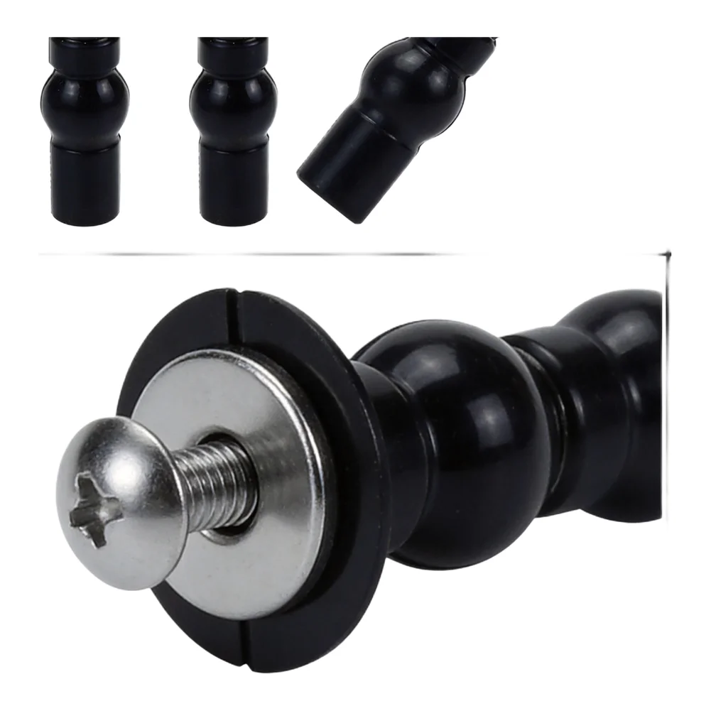 Robust Toilet Hinge Screw Set 2 Pack Compatible Expanding Rubber Bolt Top Nuts Great Replacement for Old Toilet Hinges