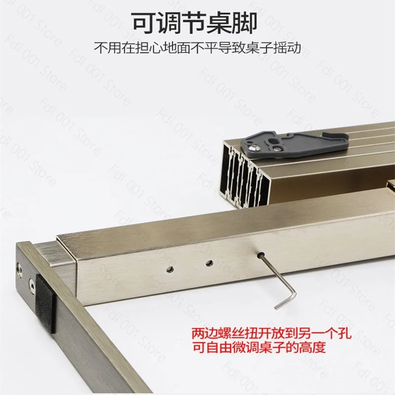 NEW Multi-Section Hidden Table Slideway Multi-functional Pulling Folding Dining Table Retractable Rail Flat Push With Feet Track
