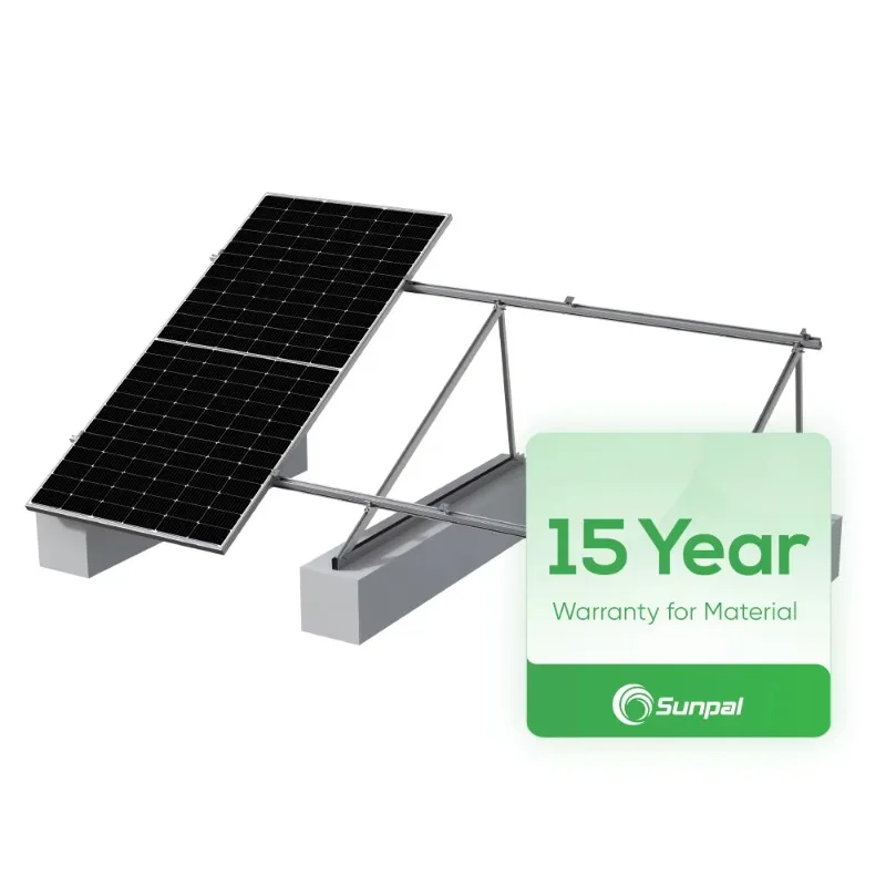 Adjustable Tilt Solar Stand Front Legs Rear Legs Tripod Solar Panel Installation