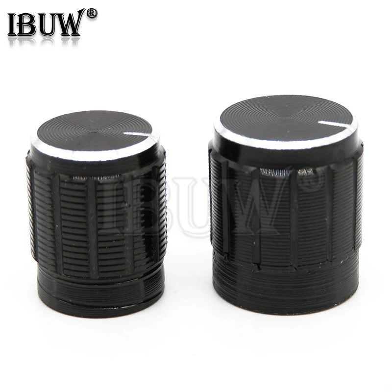 10PCS 13*17mm 15*17mm potentiometer 13*17 15*17 knob rotation switch volume control knob black silvery aluminum alloy WH148