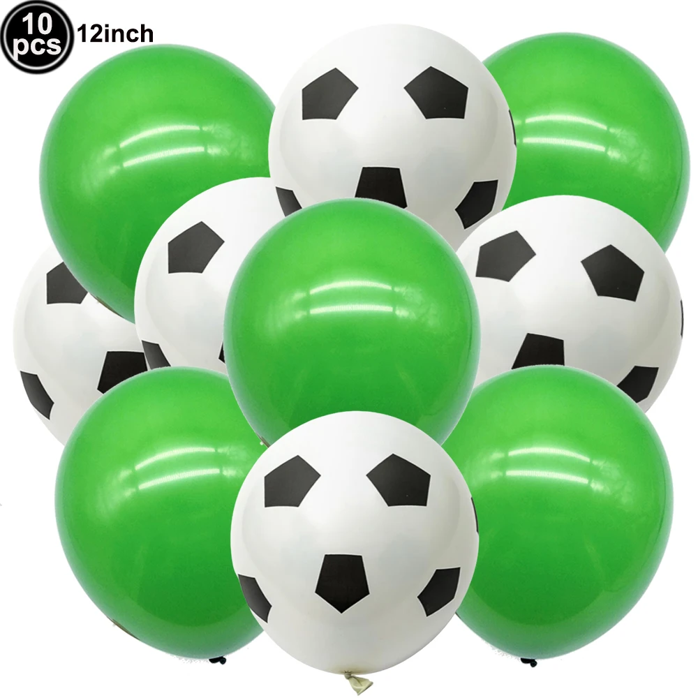Soccer Birthday Balloon Set Football Latex Foil Balloon Trophy for Boys Baby Shower Soccer Birthday Celebration Party Decoration view 2