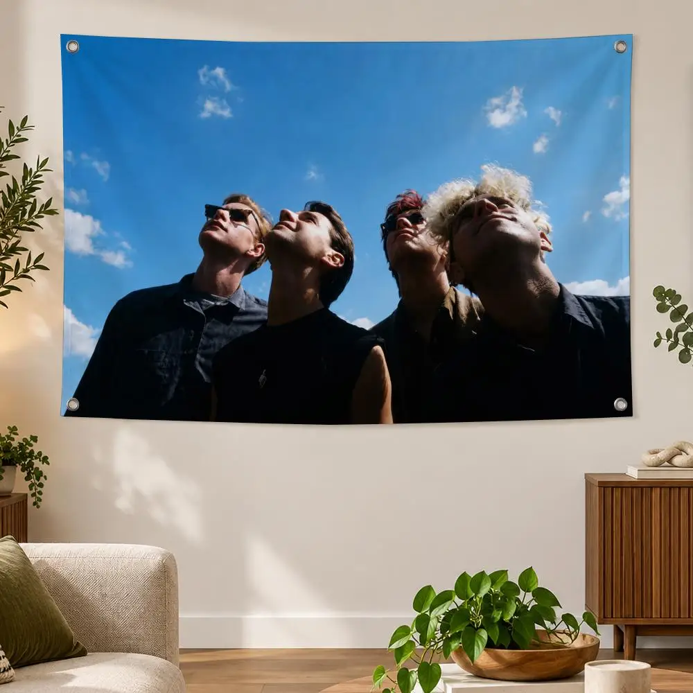 Band SynthPop Classic D-Depeche Mode Flags Banner Decor for Bedroom,Garden,Party,Club,Gaming Room,Indoor Outdoor