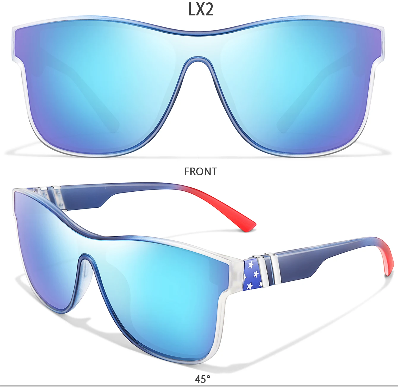 LOISRUBY Marke Radfahren Sonnenbrillen Männer und Frauen Outdoor Angeln Fahren UV400 Brillen Sport Luxus Multi Farbe Sonnenbrille – Detail 15