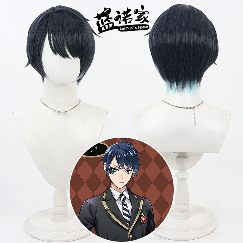 

Twisted Wonderland Deuce Cos Cosplay Wig Halloween Carnival Party Prop Synthetic Hair Heat Resistant Fiber + Wig Cap