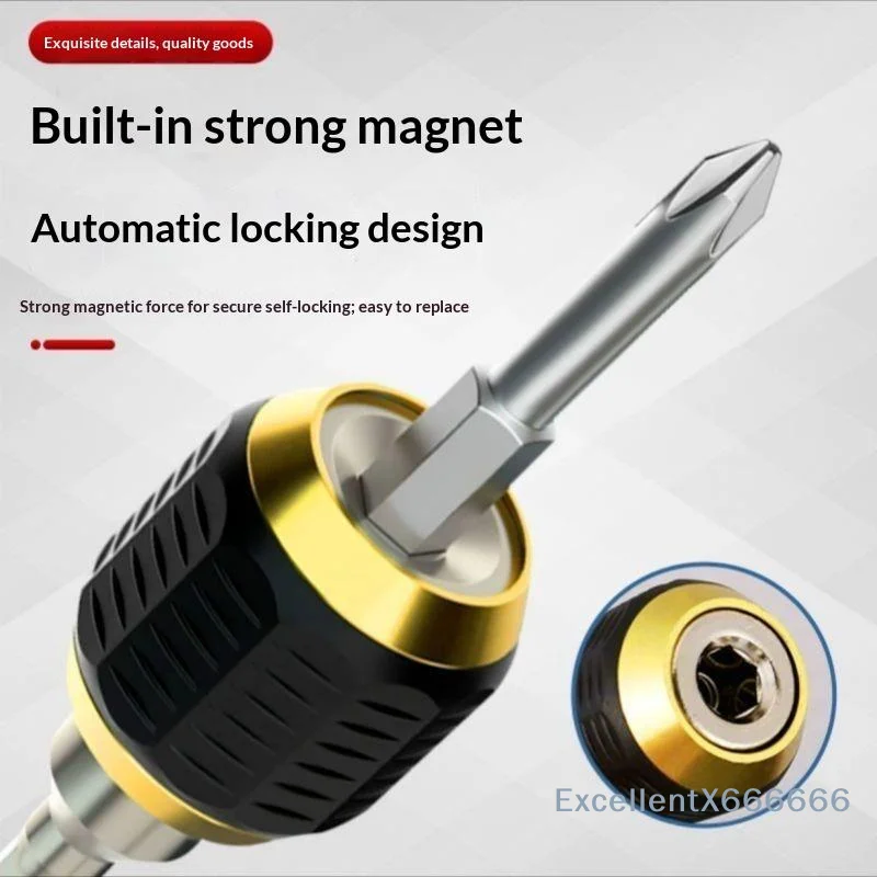 Self-Locking Quick Release Hexagonal Handle Extension Rod Large Head 1/5PCS Universal Drill Accessory for  Working Tasks