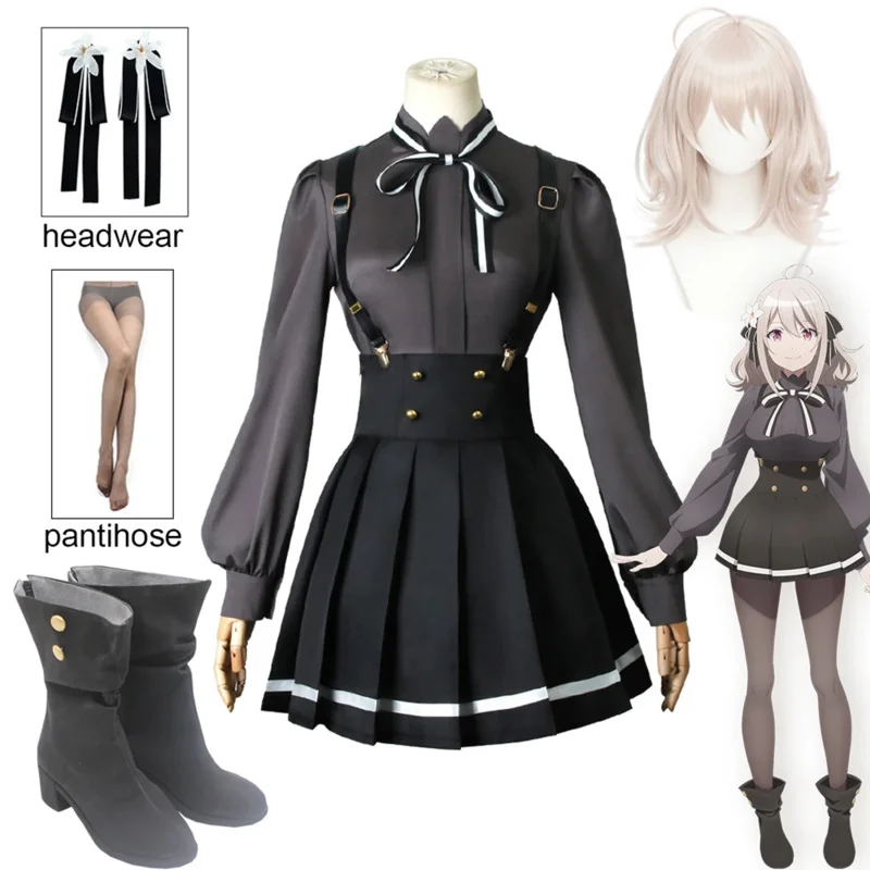 2025 جديد أنيمي جاسوس الفصول الدراسية Hanazono زنبق تأثيري حلي شعر مستعار قميص تنورة الفتيات JK زي مدرسي حفلة كرنفال الهالوين ❤ ❤