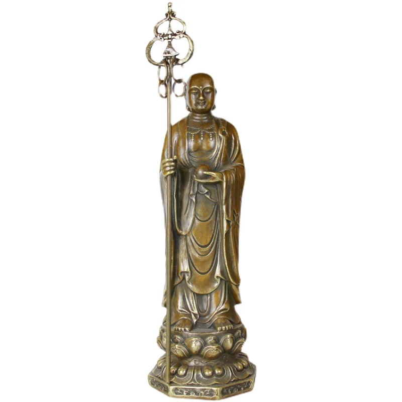 

Tibetan King Guangfo Brass Decoration, Buddha Hall Statue, Household Decoration