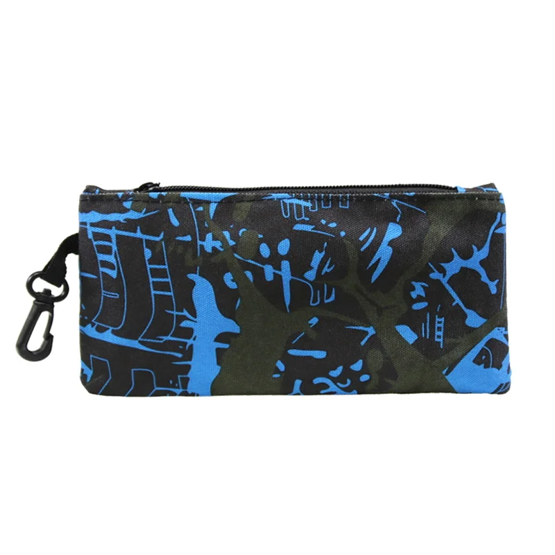 10 個黒 DIY キャンバス鉛筆ケース化粧バッグジッパー鉛筆バッグ 10 個ポーチカスタマイズ学校学生文具用品