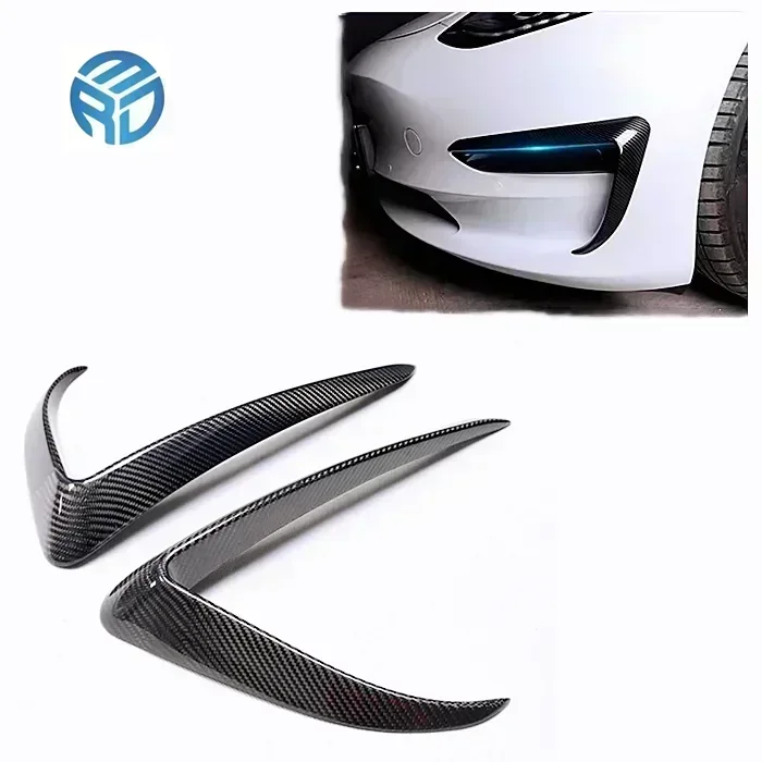 2025MRD Carbon Fiber Fender for Tesla Model 3 2017-2019 Carbon Fiber Splitter Front Fender