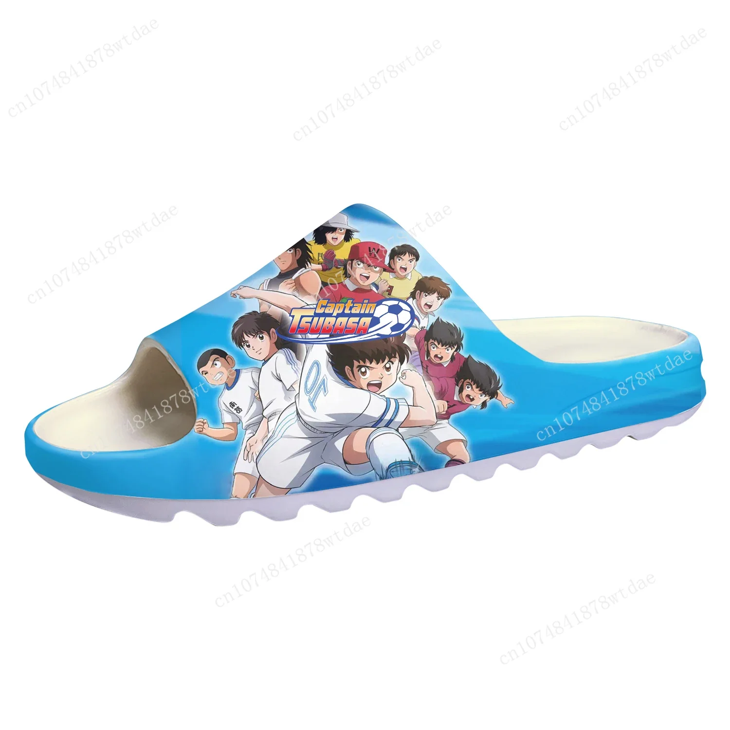Captain Tsubasa Ozora Tsubasa Soft Sole Sllipers Mens Womens Teenager Home Clogs Step In Water Shoes On Shit Customize Sandals