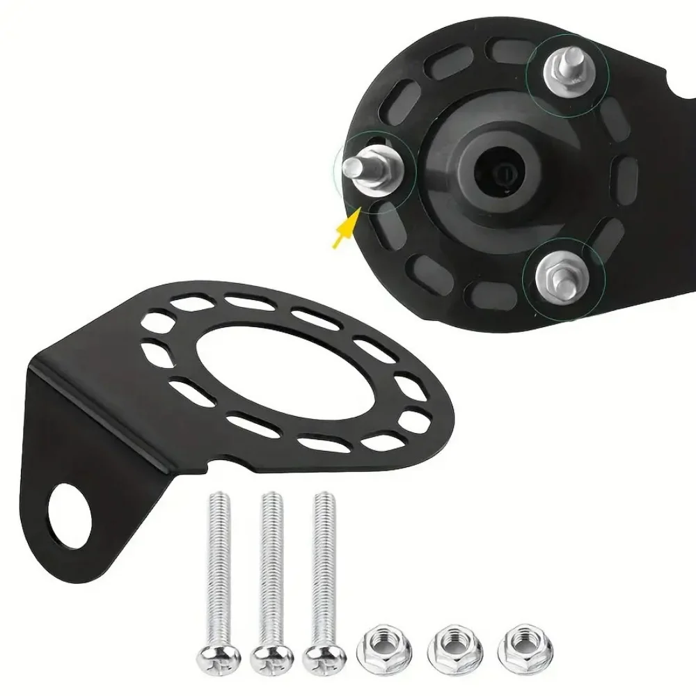 RV Socket Fixing Bracket With Screws Metal Mounting Bracket Holder For 7 Pin 13 Pin Caravan Towing Trailer Connector Plug Socket