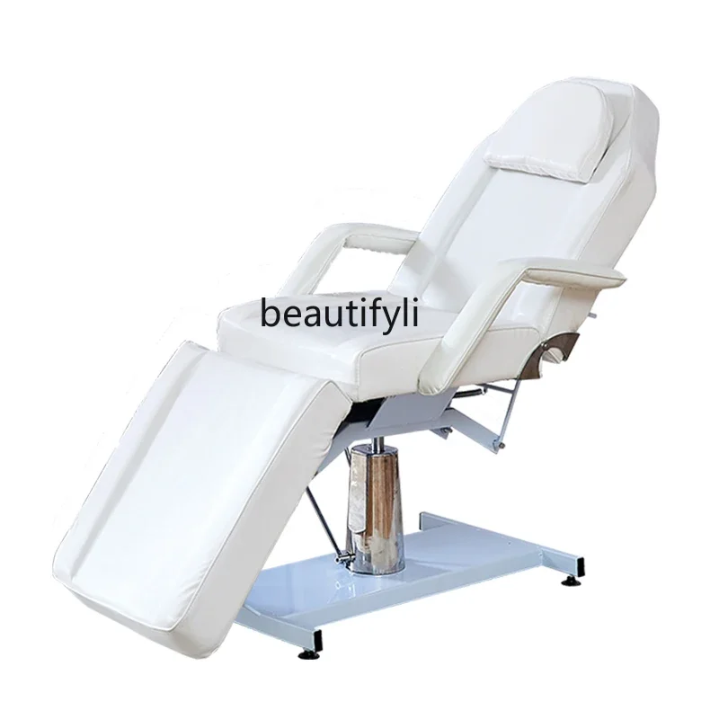 

Beauty Salon Folding Facial Bed Multifunctional Tattoo Couch Hydraulic Lifting Beauty Tattoo Bed