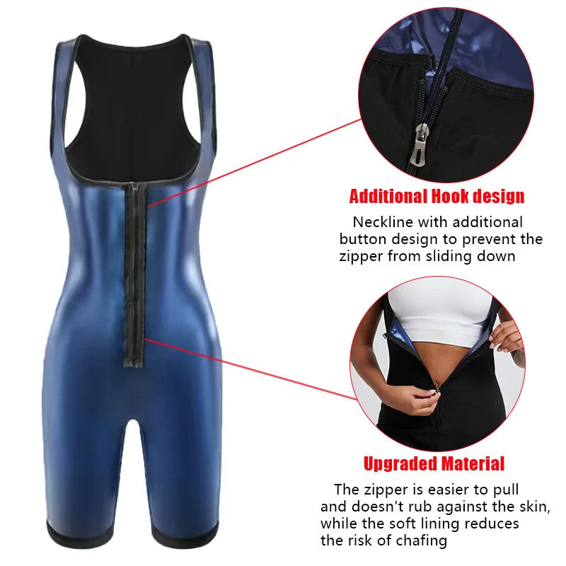 المرأة كامل الجسم ساونا البدلة البطن التحكم حرق الدهون كامل الجسم المشكل مدرب خصر تحت الصدر التخسيس ضغط ارتداءها