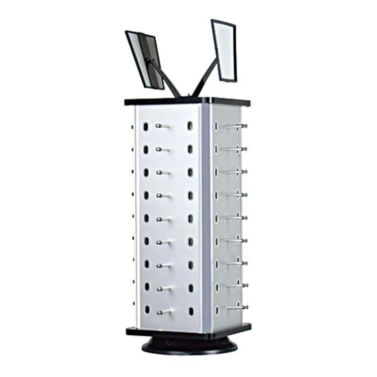 Wholesale Rotating Desktop Glasses Display Stand with Mirror Retail Optical Store Glasses Stand Sunglasses Display Stand